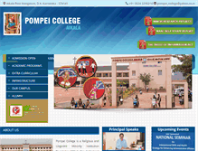 Tablet Screenshot of pompeicollege.in